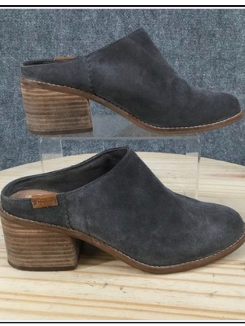TOMS Women’s Gray Suede Slip-On Loafers